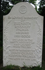 a memorial stone